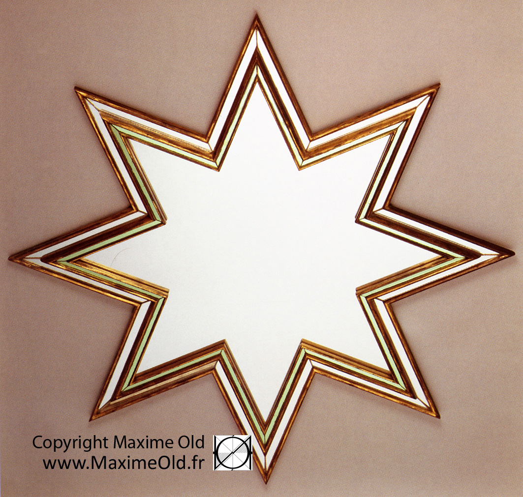 Maxime Old Masterpieces : Maxime Old giltwood Star Mirror