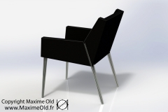 Maxime Old Bridge Armchair, designed for the cruise-liner France, now produced by Maxime Old Concept