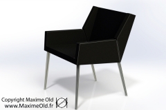 Maxime Old Bridge Armchair, designed for the cruise-liner France, now produced by Maxime Old Concept