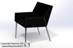 Maxime Old Bridge Armchair, designed for the cruise-liner France, now produced by Maxime Old Concept