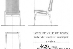 Dessin Chaise Conseil Paquebot France Maxime Old Créateur de Meubles Modernes d'Art - Modern Art Furniture Designer