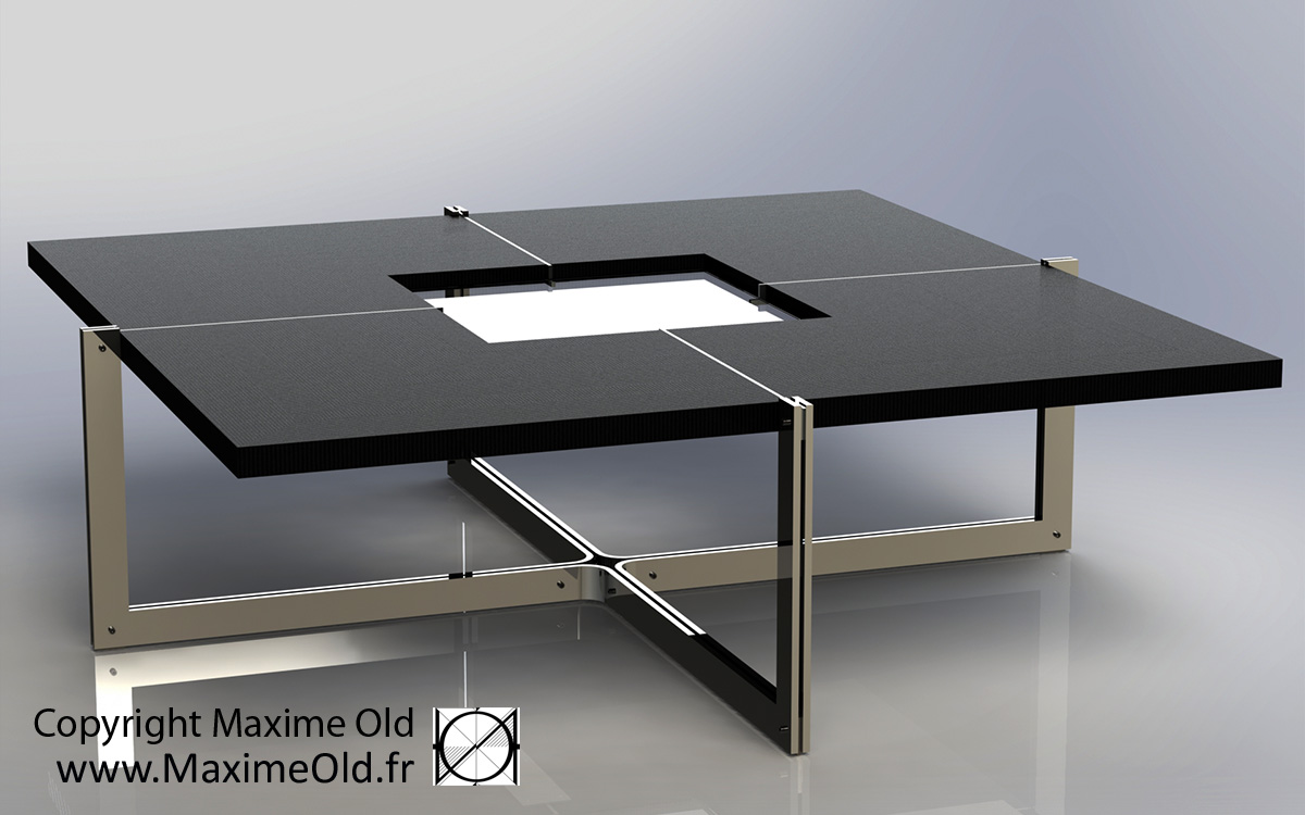 Maxime Old Compass Card Table by Maxime Old Concept