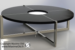 Maxime Old Compass Card Table by Maxime Old Concept