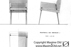 Fauteuil Bridge variante Maxime Old Créateur de Meubles Modernes d'Art - Modern Art Furniture Designer