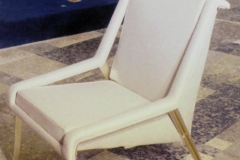 Exemplaire blanc Fauteuil Léger Paquebot France Maxime Old Créateur de Meubles Modernes d'Art - Modern Art Furniture Designer