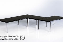 Maxime Old cruise-liner France Onyx Table by Maxime Old Concept