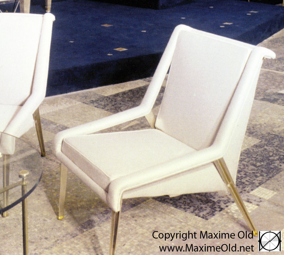 Maxime Old Modern Art Furniture Designer, Outstanding Customer Relationship : Light Armchair, cruiseliner France variation