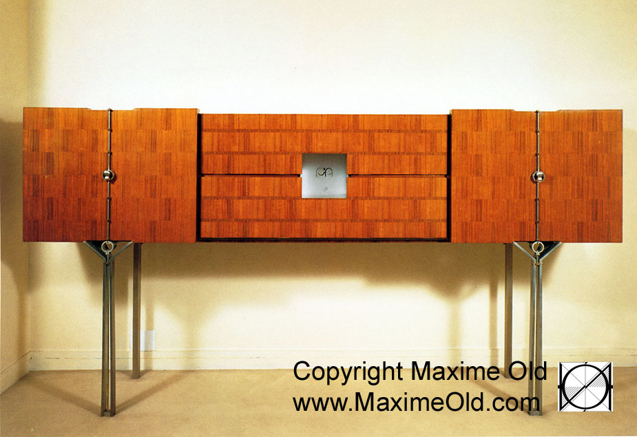 Maxime Old Modern Art Furniture Designer, Outstanding Customer Relationship : Monogramed Cabinet
