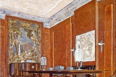 007 Ruhlmann Projet gouaché de la Salle à manger de l'Hôtel du Collectionneur