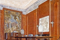 007 Ruhlmann Projet gouaché de la Salle à manger de l'Hôtel du Collectionneur