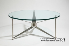 Réalisation Contemporaine Table Hélice Paquebot France Maxime Old Créateur de Meubles Modernes d'Art - Modern Art Furniture Designer