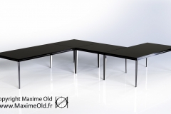 Table Onyx paquebot France Maxime Old par Maxime Old Concept