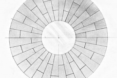 Plan marqueterie Table Rose des Vents ronde Maxime Old, Créateur de Meubles Modernes d'Art - Modern Art Furniture Designer