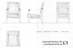 Dessin Fauteuil 376 Maxime Old