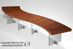 Maxime Old cruise-liner France Wave Table by Maxime Old Concept
