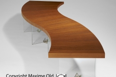 Maxime Old cruise-liner France Wave Table by Maxime Old Concept