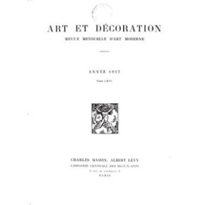 Art et Décoration 1936 1937